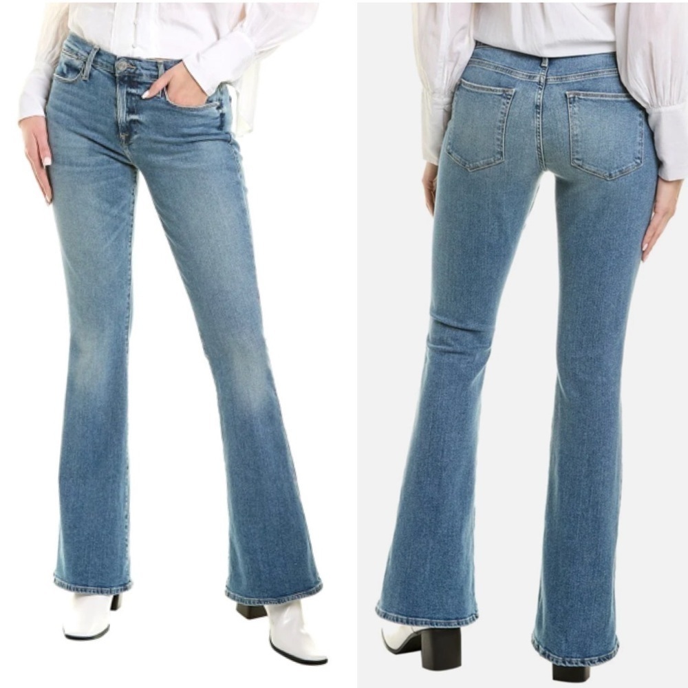 Frame denim high rise flare jeans in Cairo 30